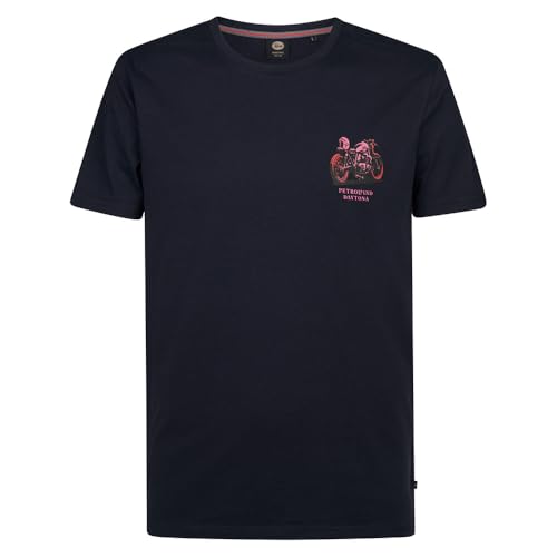 PETROL INDUSTRIES, Men T-Shirt SS Classic Print, M-1050-TSR134, Navy Blue, XL von Petrol Industries