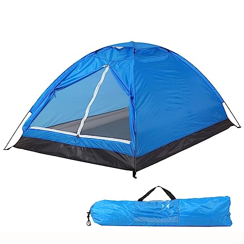 Einfarbiges Zwei-Mann-Zelt, Pop-Up-Strandzelt für 2 Personen, Campingzelt, einfacher Aufbau, leicht, Garten, Sonnenschutz, Outdoor, Wandern von PETSTIBLE