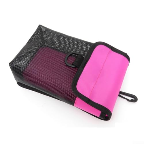 PETSTIBLE Leichte Netztasche, praktische Drehschnalle, perfekt für Tauch- und Schnorchelausrüstung (B Pink) von PETSTIBLE