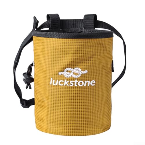 Tragbare Kletter-Kreide-Tasche mit verstellbarem Hüftgurt, schnell trocknendes Design (gelb) von PETSTIBLE