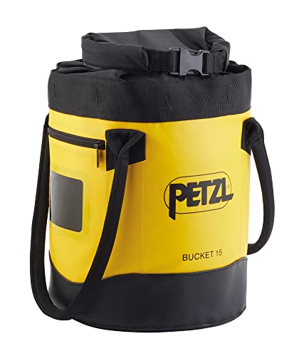 PETZL, Bucket 15, Selbstversorgende Haltertasche, Gelb, 15 Liters, Unisex-Adult von PETZL