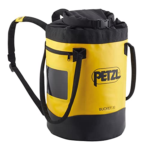PETZL, Bucket 30, Selbstversorgende Haltertasche, Gelb, 30 Liters, Unisex-Adult von PETZL