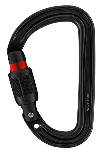 PETZL M39A SLN a New SM 'd Ultraleichte asymmetrisch Karabiner, Jighead Schraub, schwarz von PETZL