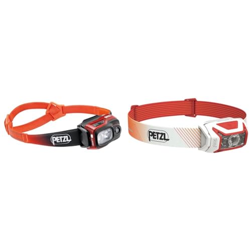 PETZL SWIFT RL or E095BB01 & Unisex – Erwachsene ACTIK CORE Wiederaufladbare Frontlampe, Rot, U von PETZL