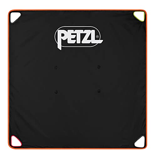 Petzl Tarp Seilplane aus Polyester in der Farbe Schwarz mit 4 Schlaufen, Maße: 140cm x 140cm, S012AA00 von PETZL