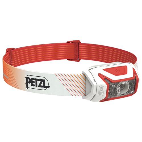 Petzl Unisex – Erwachsene ACTIK CORE Wiederaufladbare Frontlampe, Rot, U von PETZL