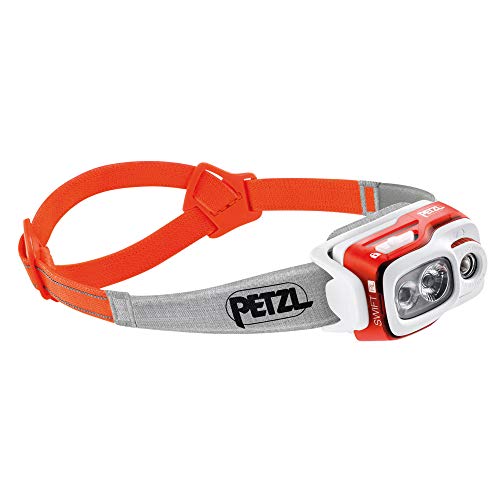 Petzl Unisex – Erwachsene Swift RL Stirnlampe, Orange, 8 x 8 von PETZL