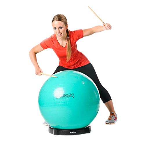 Drums Komb: Pezzi® Gymnastikball STANDARD 65 cm, Ballschale + Drumsticks von PEZZI