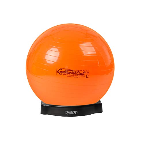 Pezzi Original Pezziball Standard 53 cm m. Ballschale Kombi Gymnastikball orange von Pezzi