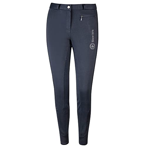 PFIFF 102538 Reithose Winter Damen Grip Vollbesatz, dunkelblau 158 von PFIFF