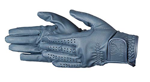 PFIFF Damen Kunstlederreithandschuhe Handschuhe, blau, XL von PFIFF