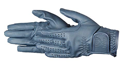 PFIFF Damen Kunstlederreithandschuhe Handschuhe, blau, XS von PFIFF