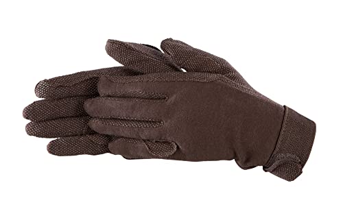 Pfiff 011318 Unisex Handschuhe Baumwolle , Reithandschuhe, braun (Braun), S von PFIFF