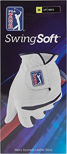 PGA Herren Synthetik-Handschuhe, Links, helles Weiß, Größe L von PGA TOUR