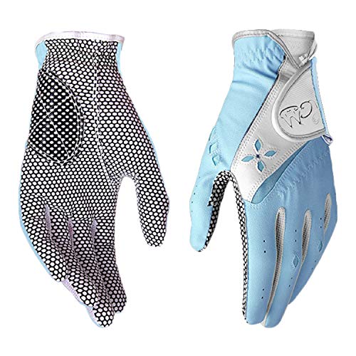 PGM Golf-Handschuhe für Damen, verbessertes Griffsystem, Bequeme Handschuhe, die Luft zirkulieren Lassen, Blau, Größe S von PGM