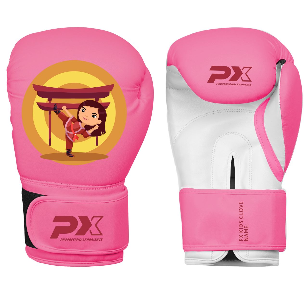 Kids Boxhandschuh mit Ninja Girl-Figur von PHOENIX