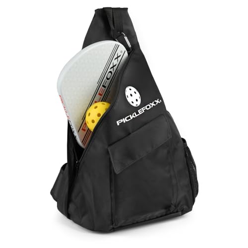 PICKLEFOXX Umhängetasche Pickleball Tasche verstellbar Schlägertasche Staubdicht von PICKLEFOXX