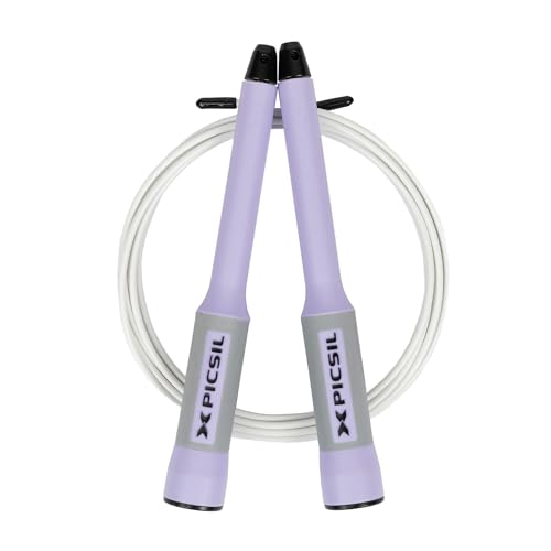 PICSIL Sphinx Speed Rope, Speed Rope mit 360-Grad-Drehung, Doppellager-System, Home Workout, Boxen, Fitness & Kondition, Geeignet für Männer, Frauen und Kinder (Lila) von PICSIL