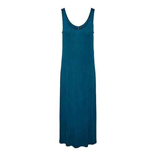 PIECES Damen Pckalli Maxi Tank Dress Noos Kleid, Deep Lagoon, S EU von PIECES