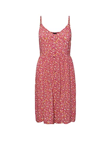 PIECES Damen Pctala Slip Dress Noos Bc Kleid, Beetroot Purple/AOP:small Flower, L EU von PIECES