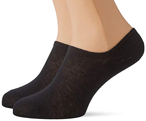 PIECES Damen Pctess 2 Pack Sneaker Noos Socken, Schwarz, Einheitsgröße EU von PIECES