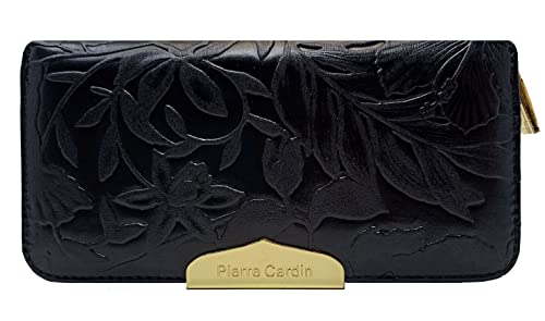 PIERRE CARDIN Damengeldbörse, Mädchen, schön, groß, geräumig, Kunstleder, Geschenk, Geldbörse mit Münzfach, Geldscheinhalter, Leder, Damengeldbörse, Mädchen, Kunstleder von PIERRE CARDIN