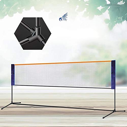 Badminton-Netz-Set, 6 m, tragbar, höhenverstellbar, Tennisnetz for drinnen und draußen, for Beach-Volleyball, Tennis, Badminton, mit Tragetasche/621 von PINFANSHIJIE