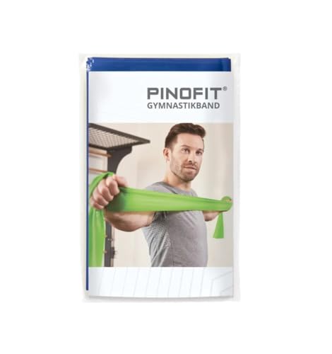 PINOFIT Fitnessbänder - Widerstandsbänder einzeln oder im Set - Stretch Band - Gymnastikband 2m in Profiqualität - Verschiedene Stärken - aus Naturlatex (Azure (Extra stark)) von PINOFIT