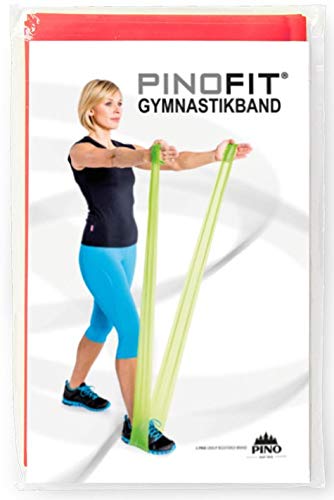 PINOFIT Fitnessbänder - Widerstandsbänder einzeln oder im Set - Stretch Band - Gymnastikband 2m in Profiqualität - Verschiedene Stärken - aus Naturlatex (pink (mittel)) von PINOFIT