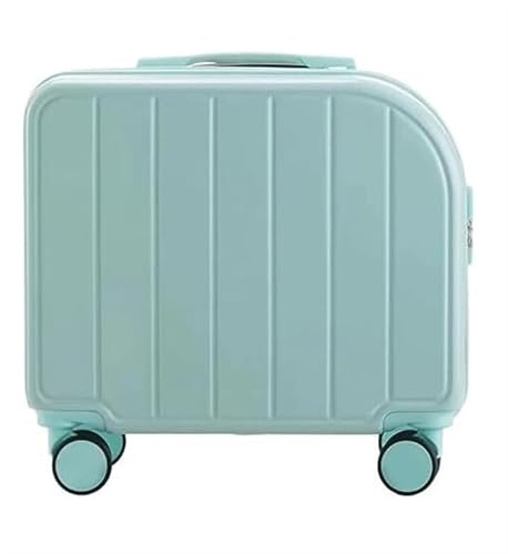 Trolley Rollkoffer 18-Zoll-Koffer Mit 4 Rädern, Strapazierfähige Hartschalen-Gepäcktasche Aus PVC Für Reisekoffer Reisekoffer Gepäck (Color : F, Size : 18 inch) von PIPONS