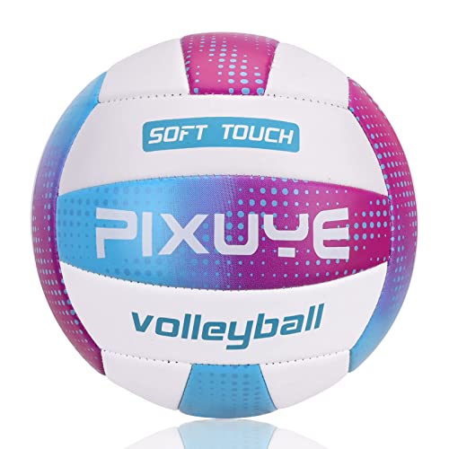 Volleyballs Official Size 5,Soft Beach Volleyball for Children Adults,Ball for Outdoor Indoor Games Gym Training Dots Violett von PIXUYE