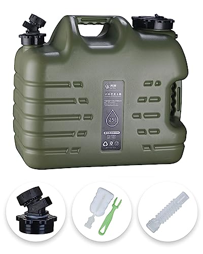 PKKP Wasserkanister mit Hahn, 25L Camping Wassertank BPA-frei, Tragbarer Wasserbehälter, Auslaufsicher, Trinkwasser Kanister für Outdoor, Camping, Wandern, Notfallvorsorge von PKKP