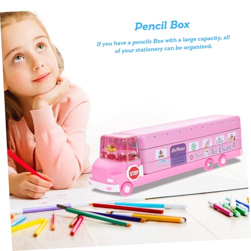 PLAFOPE Großes Federmäppchen mit Cartoon Design Leicht Große Kapazität Langlebiges Metall Multifunktionale Stiftebox für Schüler Tragbar und Einfach zu Öffnen Farbenfrohes von PLAFOPE