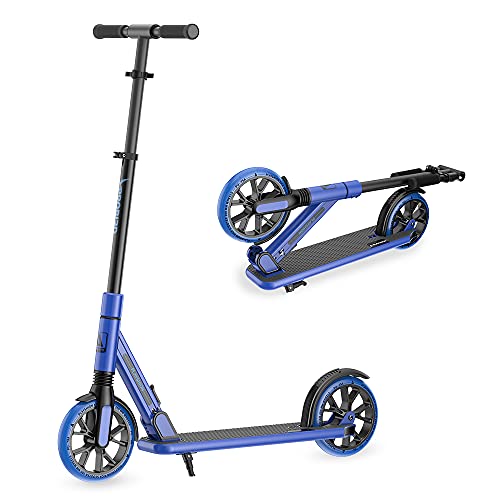 Playshion Adjustable Height Kickscooter 8" / 5.7" Wheels-Quick Release Folding-Front Suspension Scooters for Adults and Teens von PLAYSHION