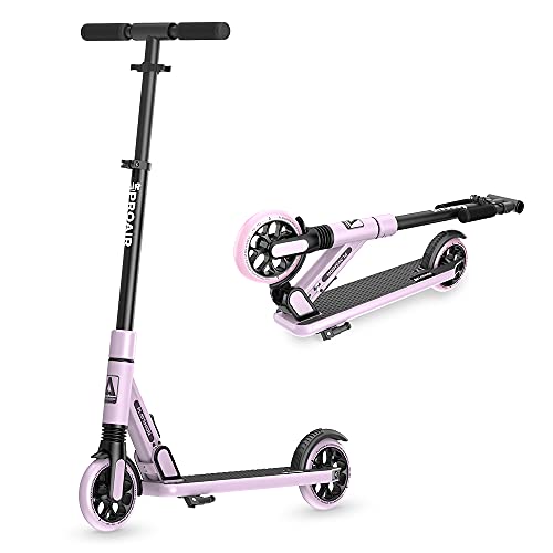 Playshion Adjustable Height Kickscooter 8" / 5.7" Wheels-Quick Release Folding-Front Suspension Scooters for Adults and Teens von PLAYSHION
