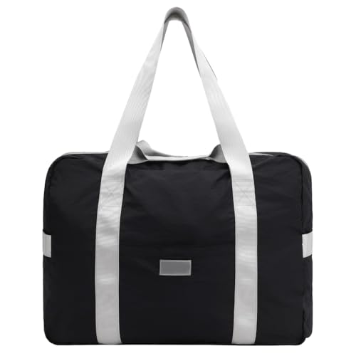 Faltbare Tasche, praktische Sporttasche, tragbare Schultertasche, organisierte Aufbewahrung für kurze Reisen und Geschäftsleute, Schwarz von PLCPDM