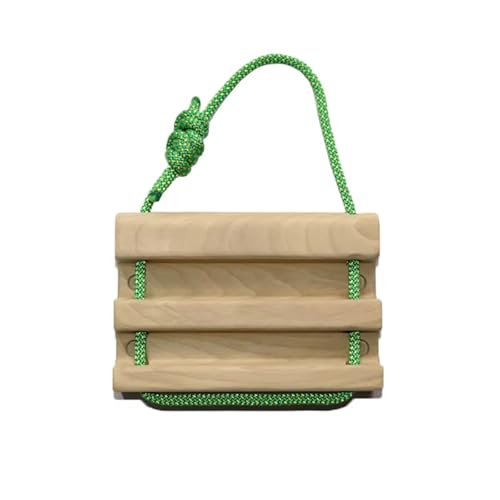 PLCPDM Tasche Kleines Holz Hängen Brett Unterarm Trainer Tragbares Kletterausbildungsbrettfinger Grip Stärkung Dauertasche Tragbares Holz Hänge Gebäude Kernstärke von PLCPDM