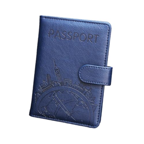 Praktische Reisepasshülle für Geschäftsreisende und Touristen, zur Aufbewahrung Ihres Reisepasses, dunkelblau von PLCPDM