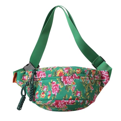 Praktische und praktische Umhängetasche, Nylon-Brusttasche, Bauchtasche, geeignet für verschiedene Aktivitäten, grün von PLCPDM