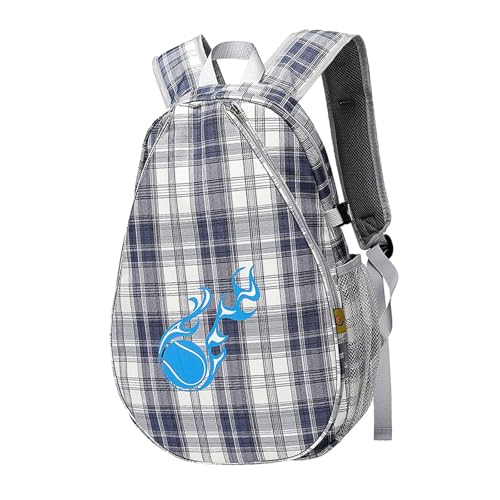 Strapazierfähige Kinder-Tennisschläger-Tasche mit Netztaschen und verstellbaren, gepolsterten Trägern, Sportzubehör, Tennisrucksack von PLCPDM
