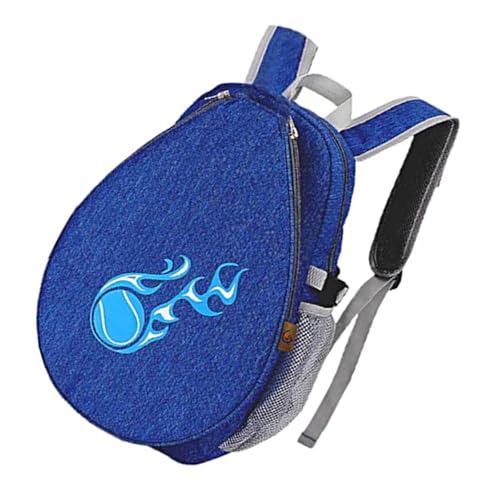 Strapazierfähige Kinder-Tennisschläger-Tasche mit Netztaschen und verstellbaren, gepolsterten Trägern, Sportzubehör, Tennisrucksack von PLCPDM