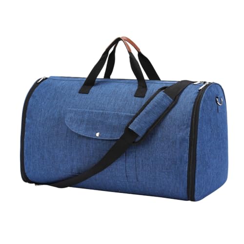 Wasserdichte Gepäck-Umhängetasche mit Schuhfach, große Kapazität, Crossbody-Tasche, Übernachtung, Business-Taschen, marineblau von PLCPDM
