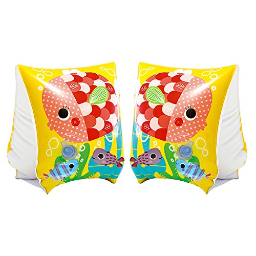 PLCatis Schwimmflügel für Kinder 1 Paar Schwimmärmel Kinder 3-6 Jahre Sicher Cartoon Schwimmhilfe Hübsche und Interessante 23 × 15cm Aufblasbare Arm Bands für 3-6 Jahre Kinder Schwimmbad Pool von PLCatis