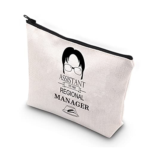 PLITI Funny Office TV Show Fans Geschenk Assistant to The Regional Manager Office Lover Cosmetic Makeup Bag, Assistant to Manager U von PLITI