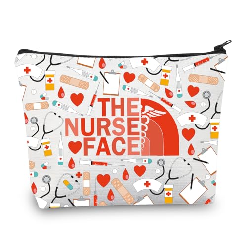 PLITI Kosmetiktasche für Krankenschwestern, Geschenk für Krankenschwestern, Schulabschluss, Krankenschwestern, Praktiker, Geschenk für Krankenschwestern, The Nurse Faceu, modisch von PLITI
