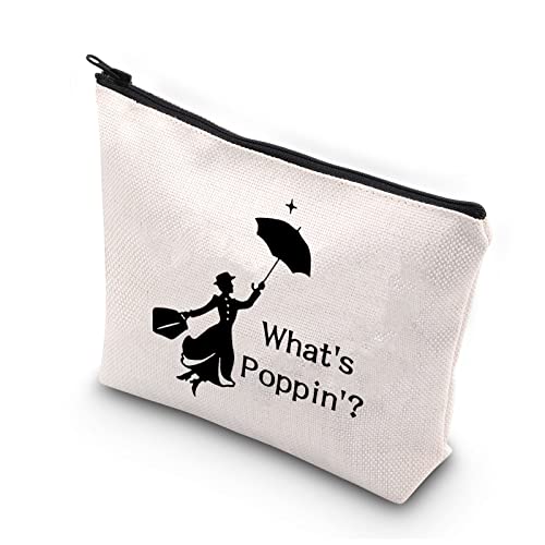 PLITI Musik-Make-up-Tasche für Frauen, musikalisch inspiriertes Geschenk, What's Poppin' Mary Zitat, inspiriertes Geschenk für Musikliebhaber, Whats Poppingu von PLITI