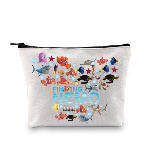 PLITI Nemo Fish Gift Nemo Kosmetiktasche, inspiriert vom Film Bruce & Marlin & Crush & Dory & Squirt, Cartoon-Charakter-Liebhaber, Findet Fish Bagu, modisch von PLITI