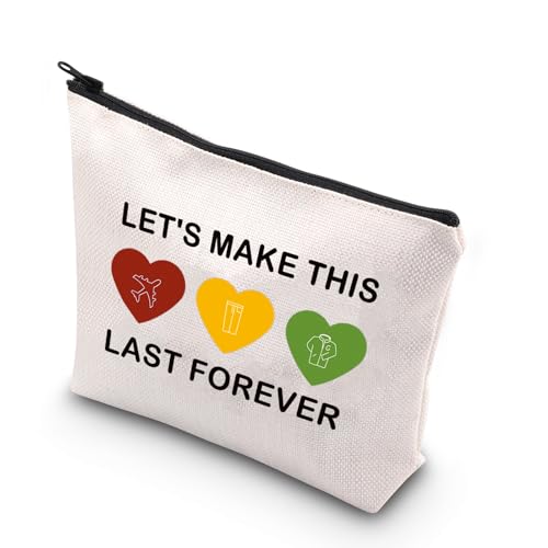 PLITI Sänger-Make-up-Tasche mit Aufschrift "Lets Make This Last Forever", inspiriertes Geschenk für Musikliebhaber, Geschenk für Sänger-Team-Geschenk, Letzte Foreveru, modisch von PLITI