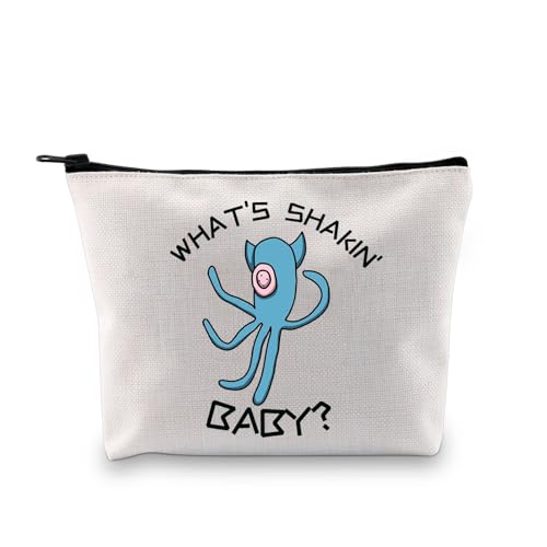 PLITI Squid Gift Squid Horror Movie Inspired Gift What's Shakin' Baby One Eyed Squid Fans Make-up Tasche Fantasy Film Liebhaber Geschenk, What Shaking Bagu, modisch von PLITI