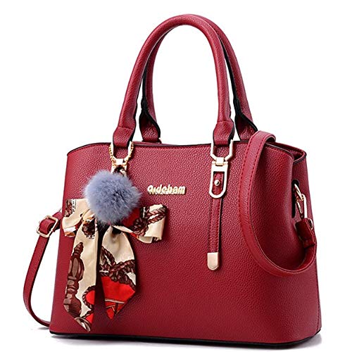 Taschen Damen Sale Damen Tasche Handtaschen für Frauen Prime Designerhandtaschen für Frauen Handtaschen für Damen Damenhandtaschen und Geldbörsen Maroon von PLUS PO